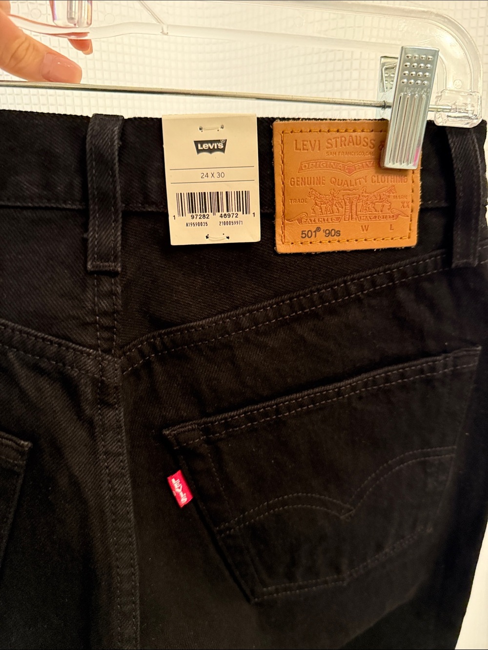 LEVI’S 501 90’s black NWT